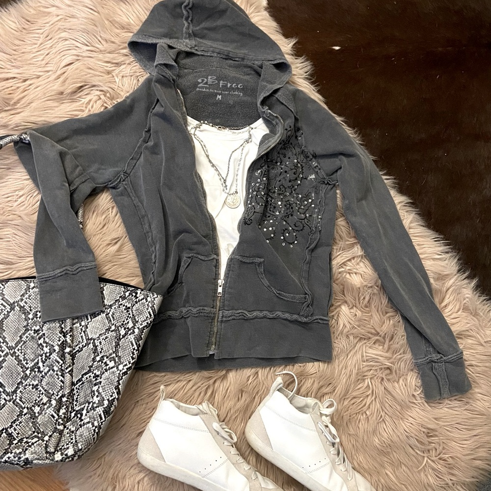Sweatshirt full zip with hood